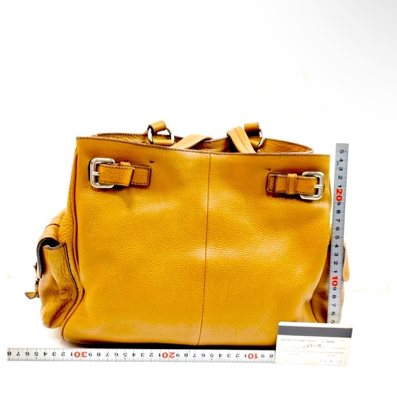 🌟FINAL 🌟Prada Vitello Leather Daino Tote/Shoulderbag. Tan Leather. 🌟 2x HP🌟 - Picture 2 of 9